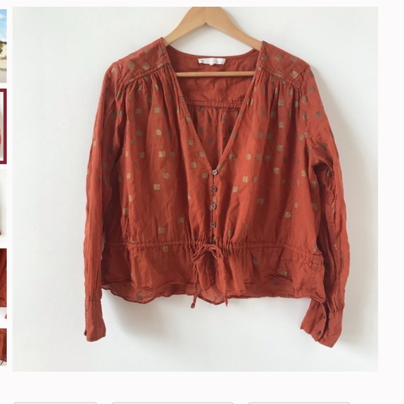 House of Harlow 1960 orange and gold top - Picture 3 of 3